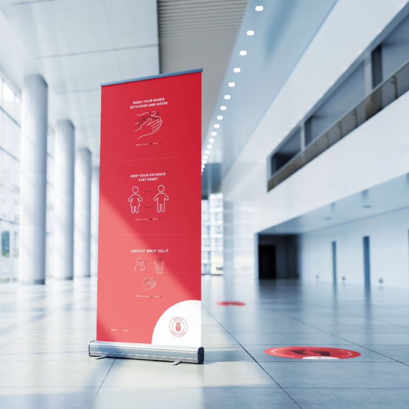 Internal 3 message roller banners